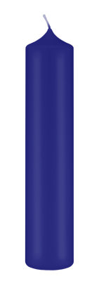 Altarkerzen Royalblau aus 100% Ceresin-Wachs....