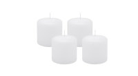 4er Set Adventskranzkerzen Weiß Ø 60 x 60 mm