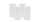 2er Set Adventskranzkerzen Weiß Ø 100 x 250 mm