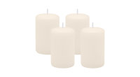 4er Set Adventskranzkerzen Elfenbein Ø 50 x 80 mm