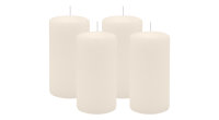 4er Set Adventskranzkerzen Elfenbein Ø 60 x 100 mm