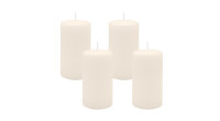 4er Set Adventskranzkerzen Elfenbein Ø 70 x 130 mm