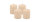 4er Set Adventskranzkerzen Champagner Ø 50 x 60 mm