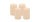 4er Set Adventskranzkerzen Champagner Ø 50 x 80 mm