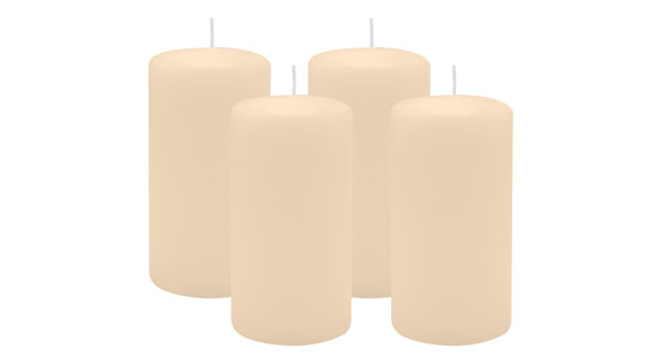 4er Set Adventskranzkerzen Vanilla Bisquit Ø 60 x 100 mm