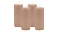 4er Set Adventskranzkerzen Portobello Nougat Ø 60...