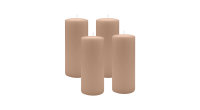 4er Set Adventskranzkerzen Portobello Nougat Ø 60...