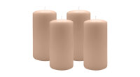 4er Set Adventskranzkerzen Portobello Nougat Ø 100...