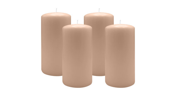 2er Set Adventskranzkerzen Portobello Nougat Ø 100 x 250 mm