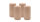 2er Set Adventskranzkerzen Portobello Nougat Ø 100 x 250 mm
