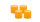 4er Set Adventskranzkerzen Mais Gelb/Orange Ø 60 x 80 mm