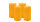 4er Set Adventskranzkerzen Mais Gelb/Orange Ø 60 x 100 mm