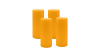 4er Set Adventskranzkerzen Mais Gelb/Orange Ø 70 x...