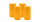 2er Set Adventskranzkerzen Mais Gelb/Orange Ø 100 x 250 mm