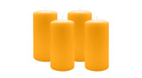 2er Set Adventskranzkerzen Mais Gelb/Orange Ø 100...