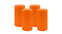 4er Set Adventskranzkerzen Mandarin Orange Ø 100 x...