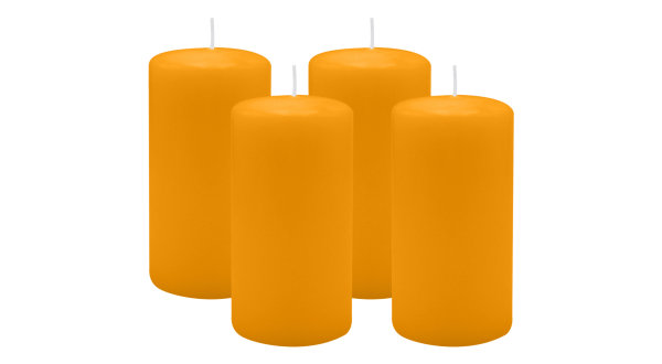 4er Set Adventskranzkerzen Honig Ø 60 x 100 mm