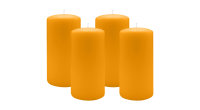 2er Set Adventskranzkerzen Honig Ø 100 x 300 mm