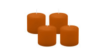 4er Set Adventskranzkerzen Cotto Braun Ø 60 x 60 mm