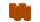4er Set Adventskranzkerzen Cotto Braun Ø 60 x 100 mm
