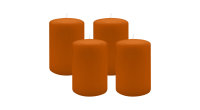4er Set Adventskranzkerzen Cotto Braun Ø 100 x 150 mm