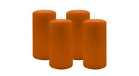 2er Set Adventskranzkerzen Cotto Braun Ø 100 x 300 mm