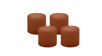4er Set Adventskranzkerzen Haselnuss Ø 60 x 60 mm