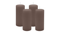 4er Set Adventskranzkerzen Mocca Ø 50 x 120 mm