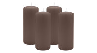 4er Set Adventskranzkerzen Mocca Ø 60 x 120 mm