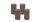 4er Set Adventskranzkerzen Mocca Ø 70 x 130 mm
