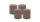 4er Set Adventskranzkerzen Mocca Ø 100 x 120 mm