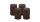 4er Set Adventskranzkerzen Chocolate Schokolade Ø 50 x 80 mm