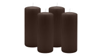 4er Set Adventskranzkerzen Chocolate Schokolade Ø...