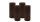 4er Set Adventskranzkerzen Chocolate Schokolade Ø 80 x 200 mm