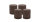 4er Set Adventskranzkerzen Chocolate Schokolade Ø 100 x 120 mm