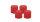 4er Set Adventskranzkerzen Rot Ø 60 x 60 mm