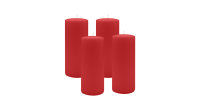 4er Set Adventskranzkerzen Rot Ø 70 x 180 mm