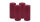 4er Set Adventskranzkerzen Burgund Rotbraun Ø 60 x 120 mm