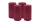 4er Set Adventskranzkerzen Burgund Rotbraun Ø 80 x 150 mm