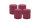 4er Set Adventskranzkerzen Burgund Rotbraun Ø 100 x 120 mm