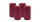 2er Set Adventskranzkerzen Burgund Rotbraun Ø 100 x 250 mm