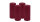 4er Set Adventskranzkerzen Bordeaux Ø 60 x 120 mm
