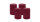 4er Set Adventskranzkerzen Bordeaux Ø 100 x 150 mm