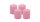 4er Set Adventskranzkerzen Rosa Ø 50 x 60 mm