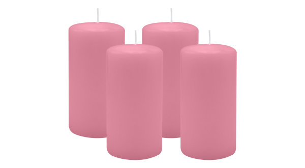 4er Set Adventskranzkerzen Altrosa Ø 60 x 100 mm