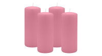 4er Set Adventskranzkerzen Altrosa Ø 60 x 120 mm