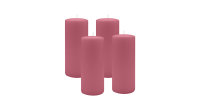 4er Set Adventskranzkerzen Antique Pink Ø 40 x 200 mm