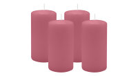4er Set Adventskranzkerzen Antique Pink Ø 60 x 100 mm