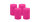 4er Set Adventskranzkerzen Fuchsia Pink Ø 50 x 80 mm