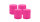 4er Set Adventskranzkerzen Fuchsia Pink Ø 100 x 120 mm